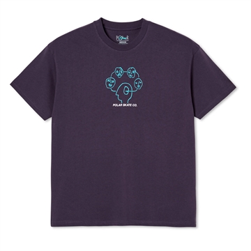 Polar Skate Co T-shirt S/S Head Space Dark Violet